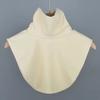 women's Warm Velvet Turtleneck Fake Collar Korean Style Knitted Neck Warmer Winter Decorative False Collar
