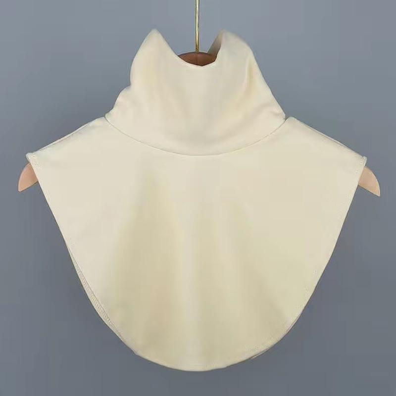 women's Warm Velvet Turtleneck Fake Collar Korean Style Knitted Neck Warmer Winter Decorative False Collar