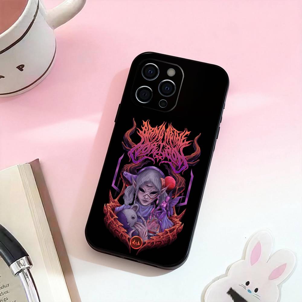 Bring Me The BMTH Horizon band  Phone Case For iPhone 17,16,15,14,13,12,11 Plus,Pro Max,Soft Silicone Black Cover