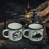 Outdoor Back To Ancients Creative Enamel Camping Mug 300ml Metal Enamel Coffee Tea Camping Hiking Backpacking Fishing Picnic