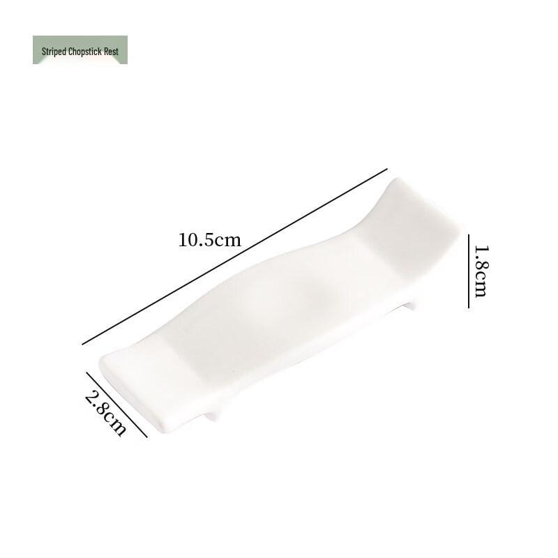 

Star Pure White Ceramic Dual-Use Chopstick Rest