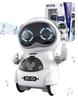 Hračka Lob Kapesní Robot, Komunikační Robot, Chytrý Robot, Mini Robot, Mluví, Tancuje, Hudba, Světla, Angličtina, Včetně japonského návodu (Bílý)