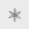 Rotating Snowflake Brooch: Elegant Unisex High-End Sweater Pin, Fashionable Niche Accessory.