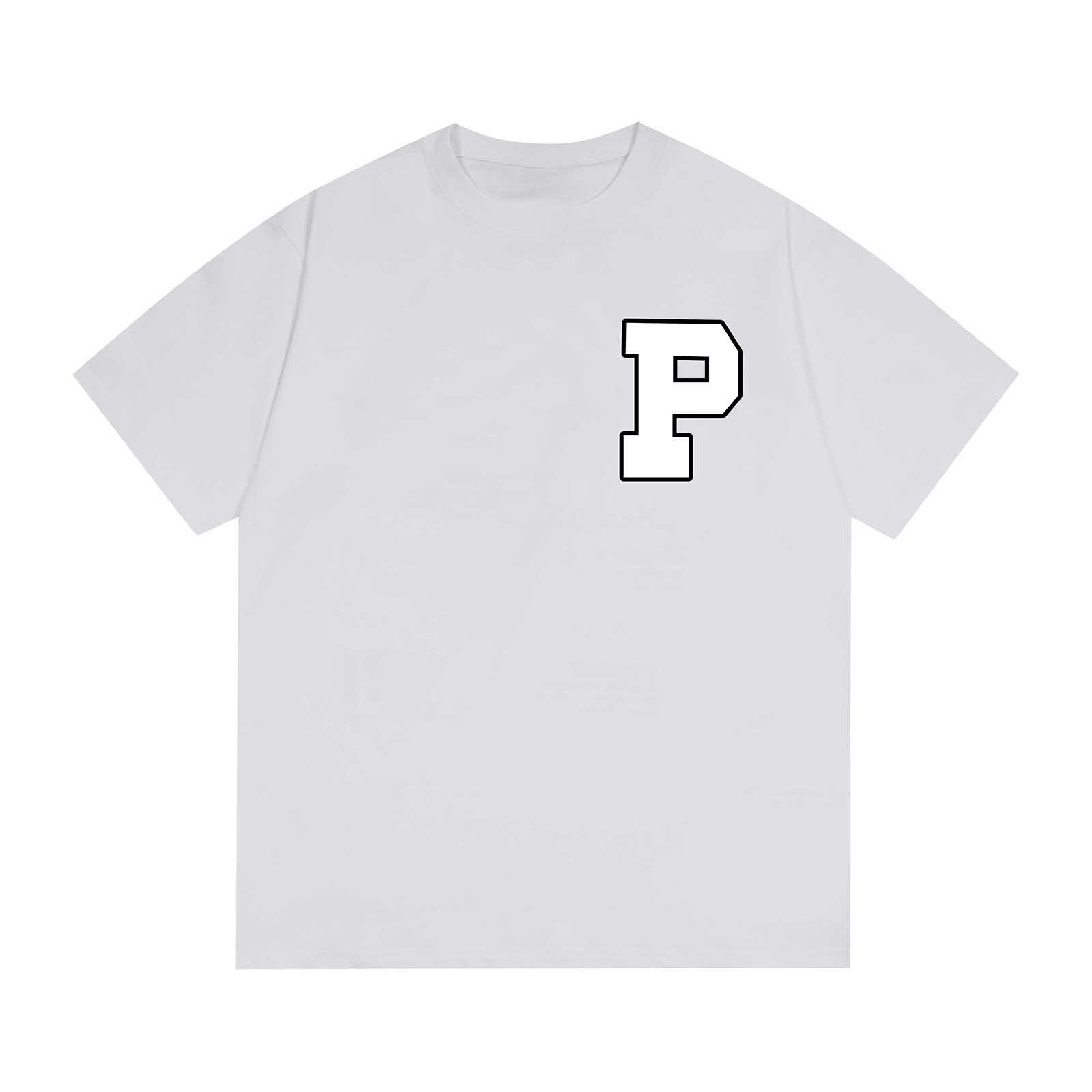 

Футболка унисекс, повседневный свободный топ, удобная вышитая флокированная футболка с круглым вырезом XL белый