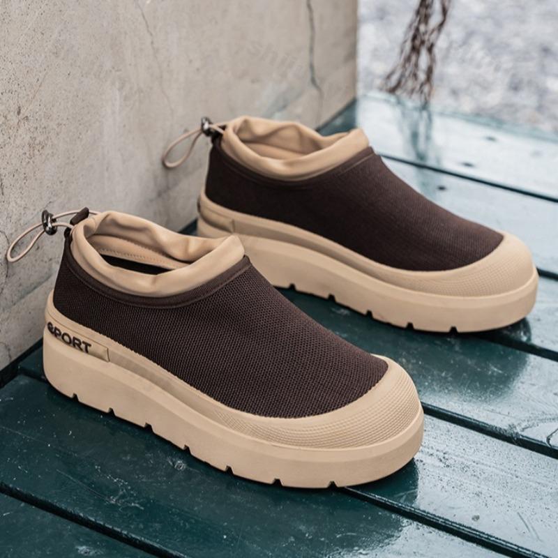 Fashion Summer Men's Sports Fashion Trend Casual Shoes Fly Weave Mesh Breathable Comfortable Lightweight Outdoor Hiking Chunky sneakers