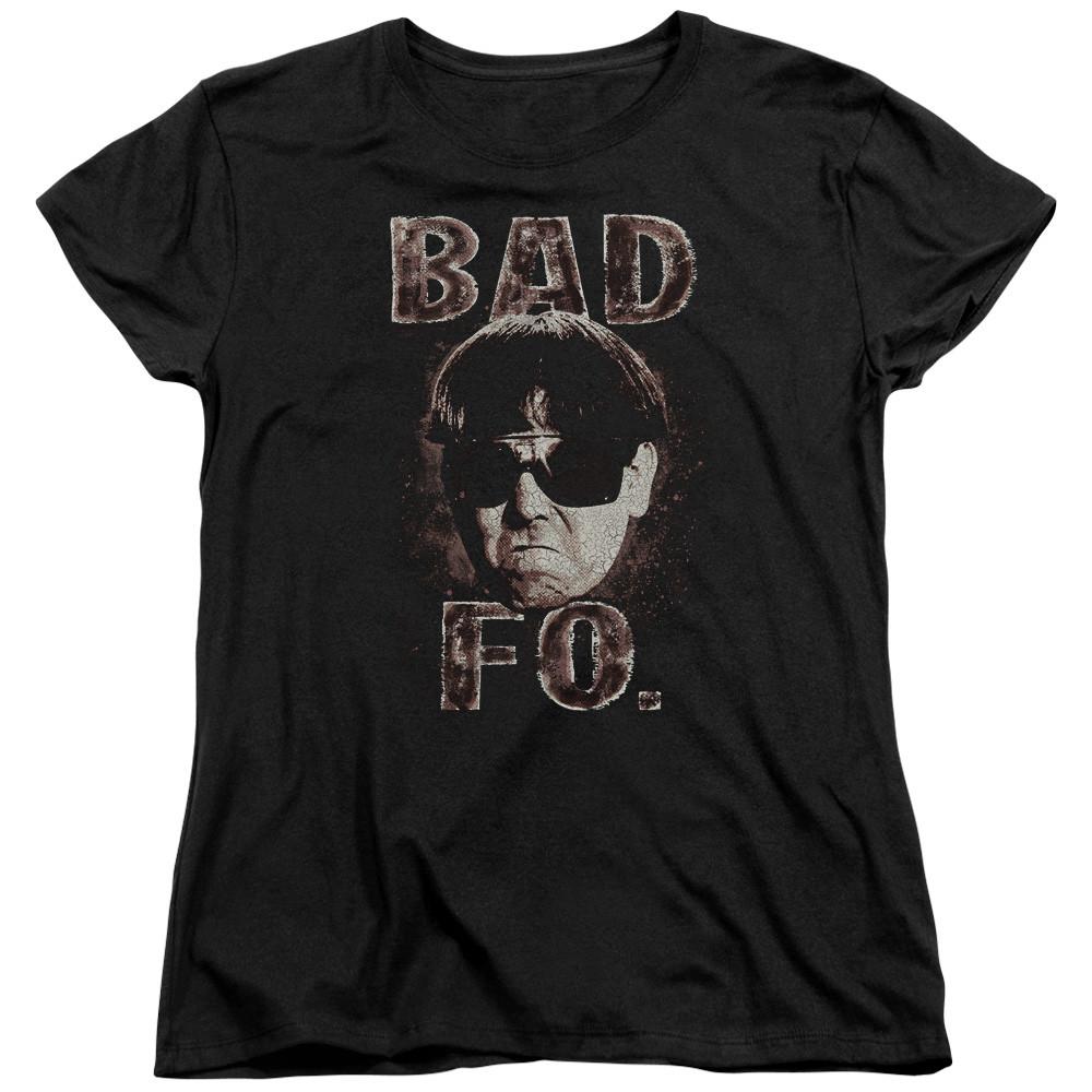 Three Stooges Womens T-Shirt Bad Fo Black Tee Unisex T-Shirt XL
