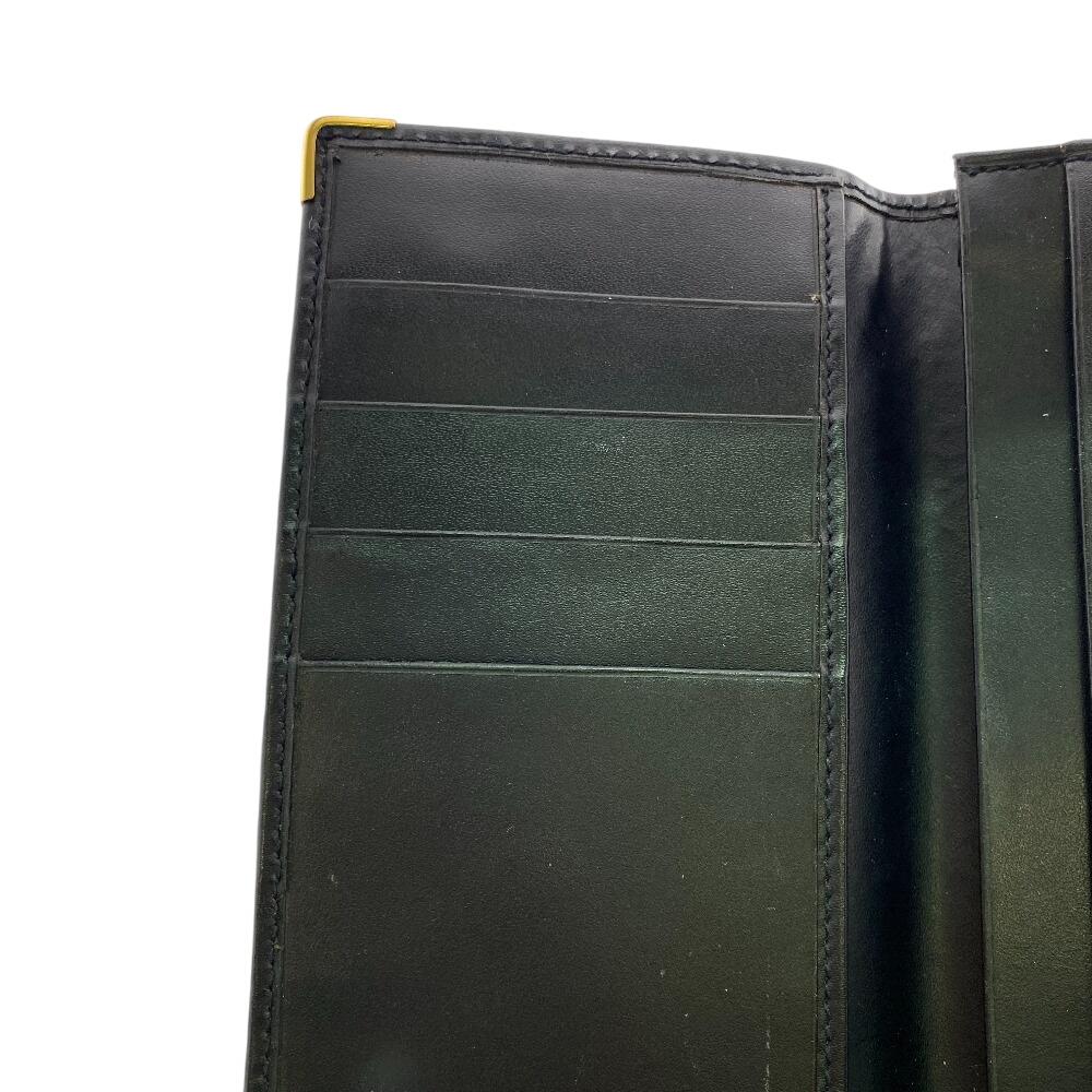 Dunhill Bifold Wallet Long Wallet Card Case leather Bifold Wallet black leather Used