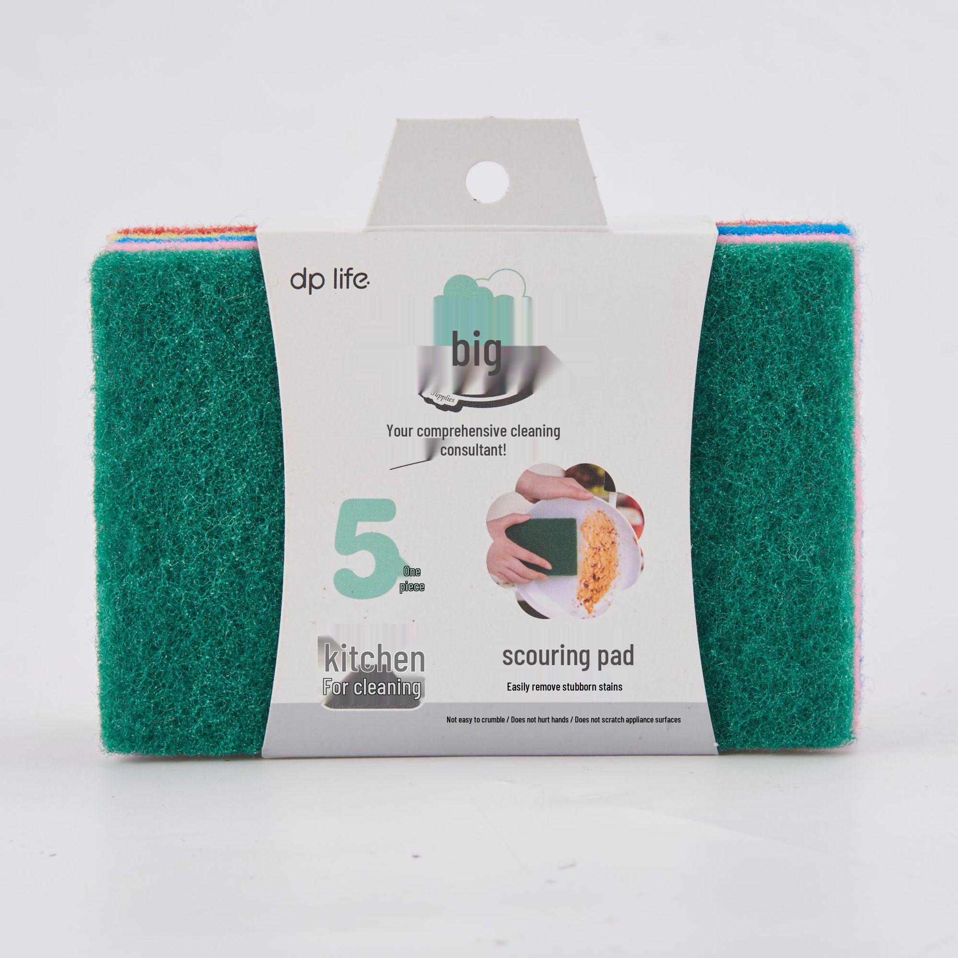 Eco-Friendly Wood Pulp Cotton Dishcloth and Scouring Sponge Set