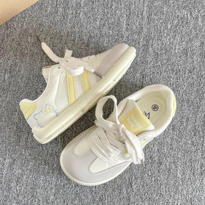 Sports Board Shoes Women's Shoes Spring New Versatile Niche Shoes Platform White Shoes Cute Pink