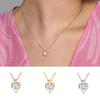 Korean Choker Necklace for Women Minimalist Gold Color Heart Waterdrop Crystal Pendant Chain Wedding Gift Necklaces Jewelry N481