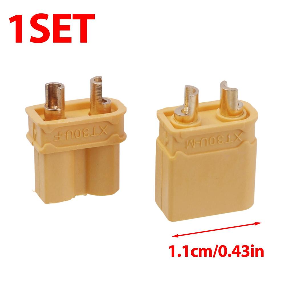 30/1Sets XT30 XT30U MR30 Male Female Bullet Connectors Plugs for RC Lipo Battery Quadcopter Copper Plug Connection Supplies