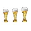 Soccer Beer Glass, Large Capacity Football Mug, Heavy Duty Clear Pint Cup for Craft Beer, Home Bar Party Gift for Fans