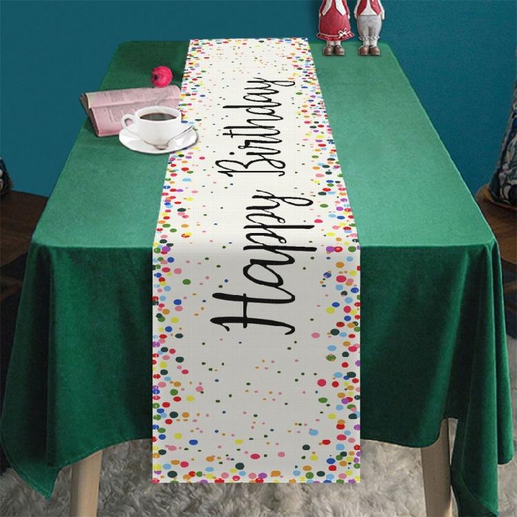 Dining Table Cloth Placemat Happy Birthday Decoration Table Cloth Placemat Color