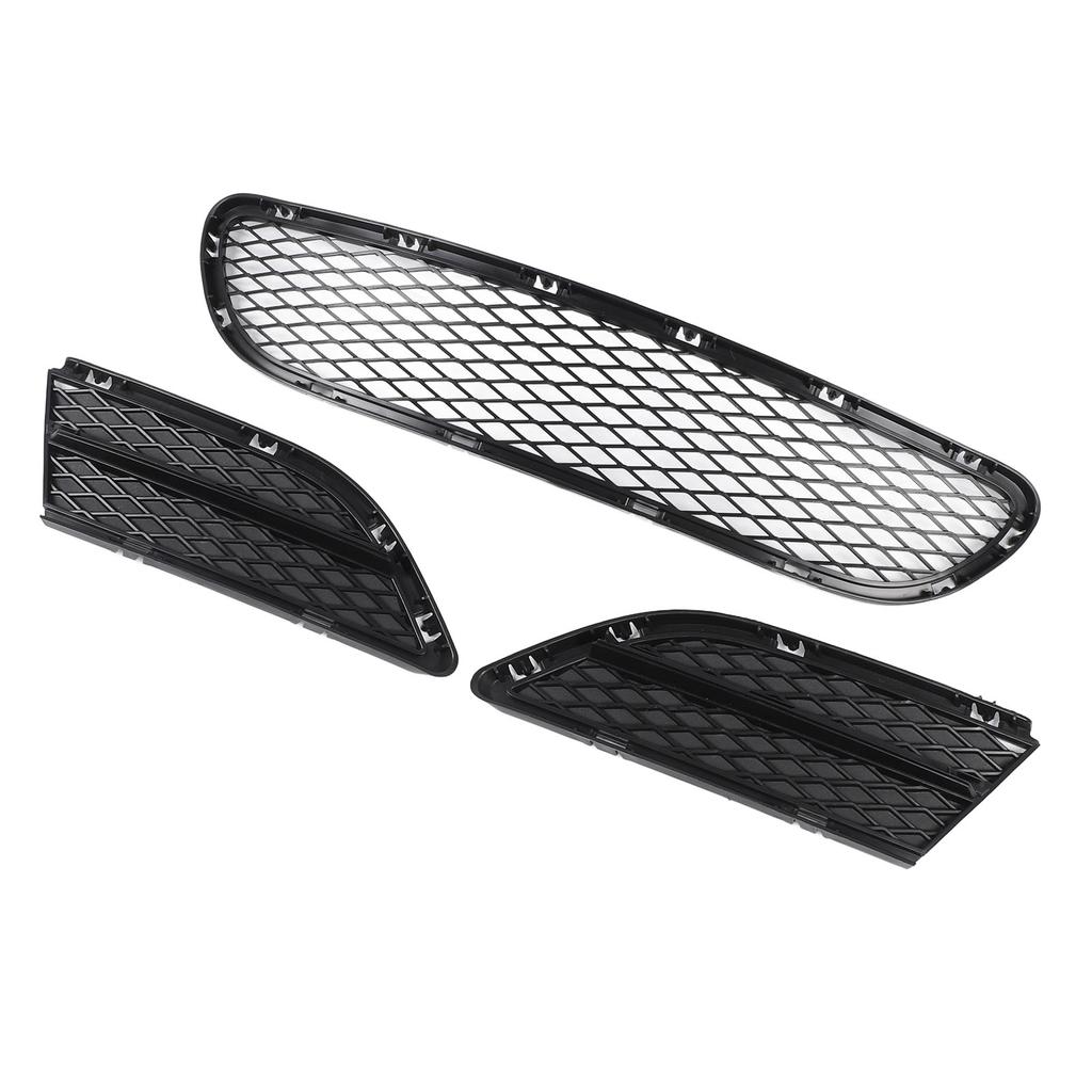 Unterer Kühlergrill für die vordere Stoßstange, 51117198906, Frontgrill mit Nebelscheinwerfergitter für 3er E90 E91