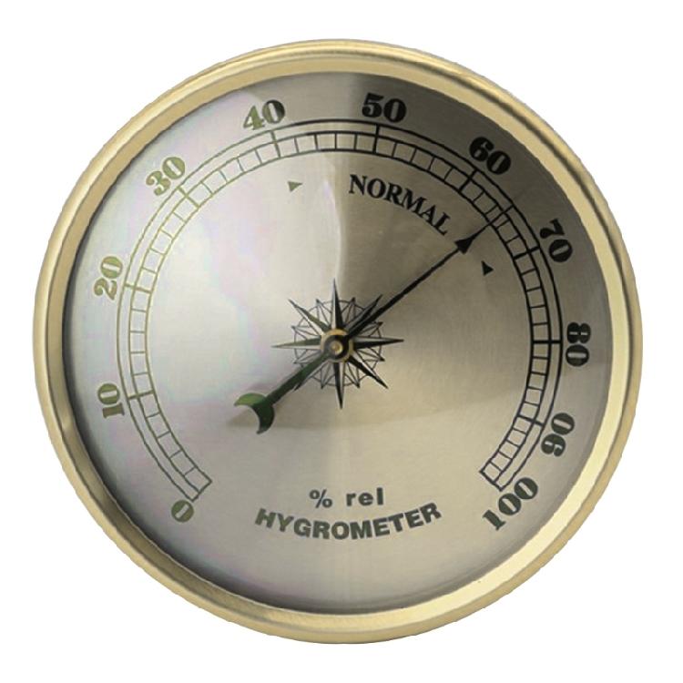Gold Frame Gold Literal Diameter 90mm Thermometer for Home Office Decorations