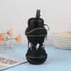 Fold Silicone Water Bottle Outdoor Basketball Football Tennis Golf Baseball Pickleball Leakproof Portable Kids Water Bottle