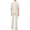 Calvin Klein Embroidered Logo Short Sleeve T-Shirt Women Tops Oat-Milk J220774-ACI