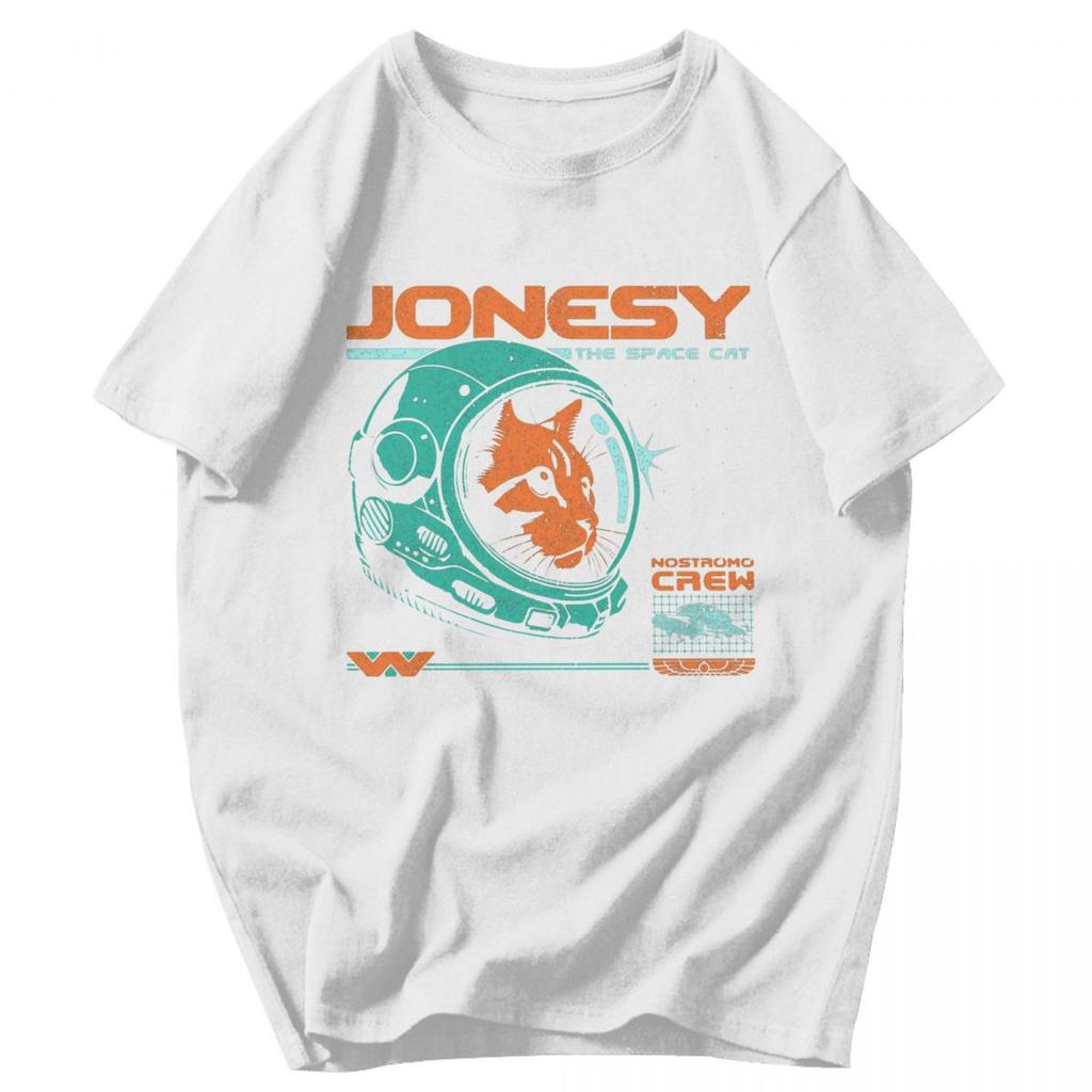 Men T Shirt Jonesy  Surviving Nine Lives Aboard The Nostromo Awesome Idea Y2K Graphic Short Sleeve Unisex Clothes T Shirts