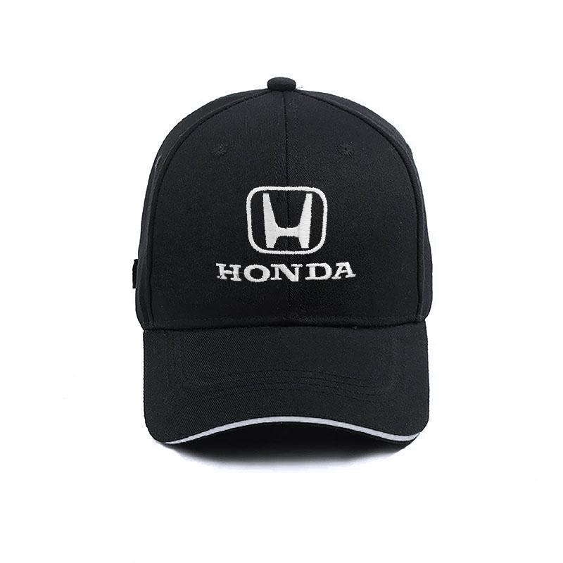 Fashion Men Women Car Decoration Baseball Cap Car Logo Sun Hat For Honda Fit Mugen Insight Type S R VTEC DOHC Modulo Vezel Legend RR Si