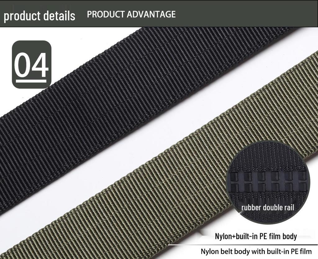 Metal Otomatik Tokalı Erkek Naylon Kanvas Taktik Kemer