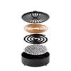 Mosquito Coils Holder Carbon Steel Paint Mosquito Coil Box with Cover Round Mosquito Coil Tray Easy Clean Anti-Mosquito Supplies