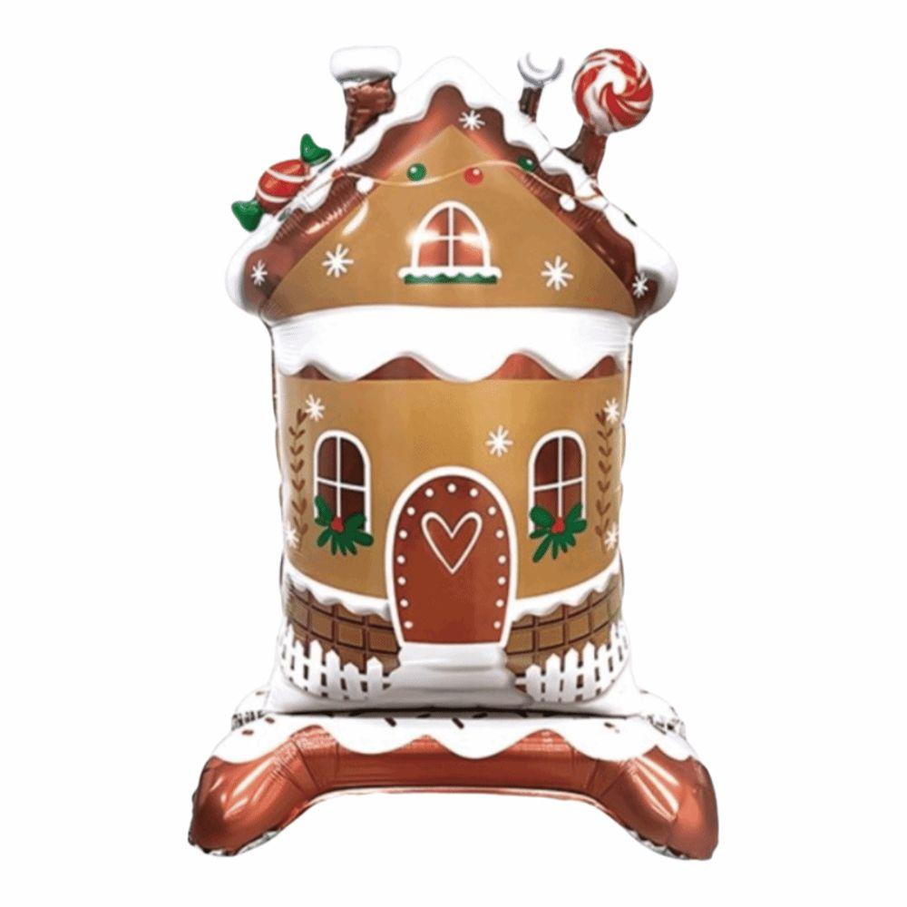 Standing Christmas Foil Balloons Candy House Christmas Deer Large Standing Balloon Navidad New Year Christmas Decoration