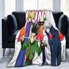 Hunter X Hunter 3D Print Fluffy Blanket Classic Japanese Anime Custom Blanket Soft Warm Lightweight Teens Kids Throw Blanket