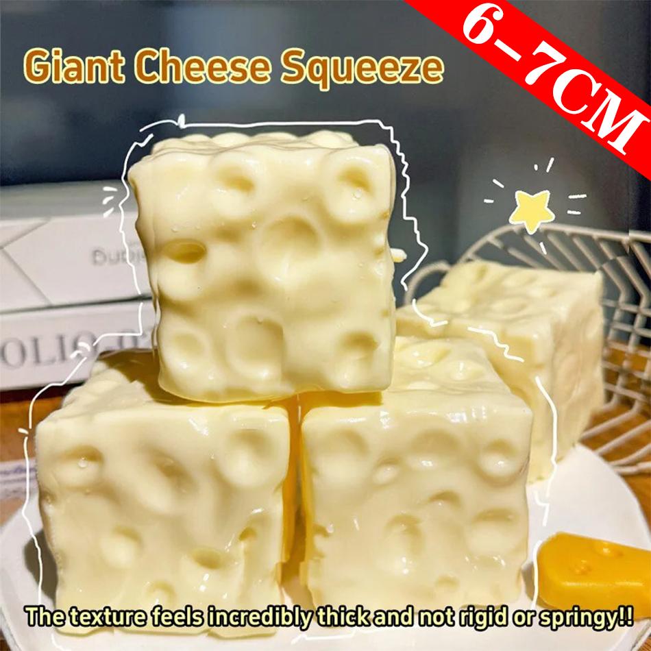 6-7Cm Cheese Pinch Squeeze Coconut Oil Handmade Ball Plastic Non Rebound Pinch Pinchstress-Relief Squishy Party Gifts Souvenir