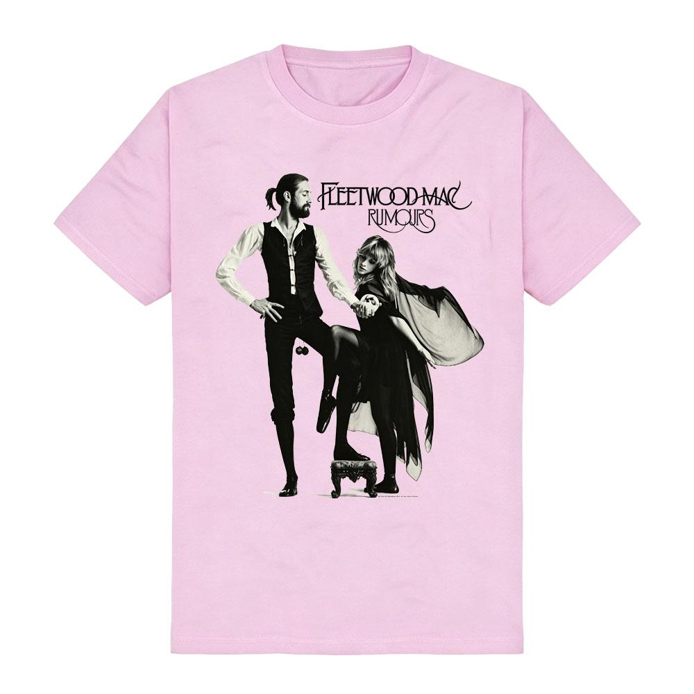 Fleetwood Mac Rumours T-Shirt Vintage Rock Bohemian and Gypsy Punk Tee Black and White Art Tshirt Cotton Women Men Tops