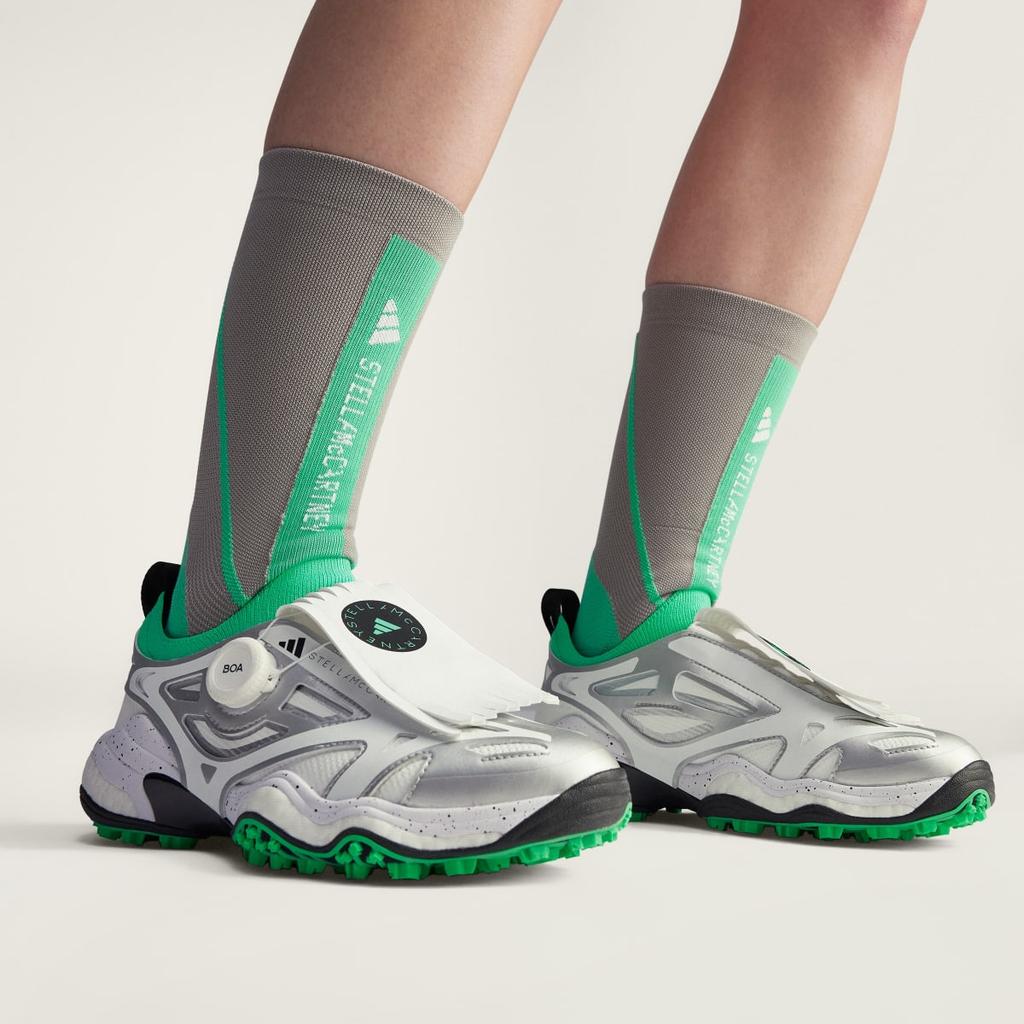 adidas By Stella McCartney Codechaos BOA JH8937 Unisex by Stella McCartney Sneakers Core White / Bright Green / Silver Metallic