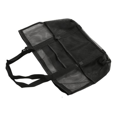 Extra Große Strandtasche Handheld Strand Hohlnetz Tasche Schwarz Große Kapazität Schulter Strandtasche