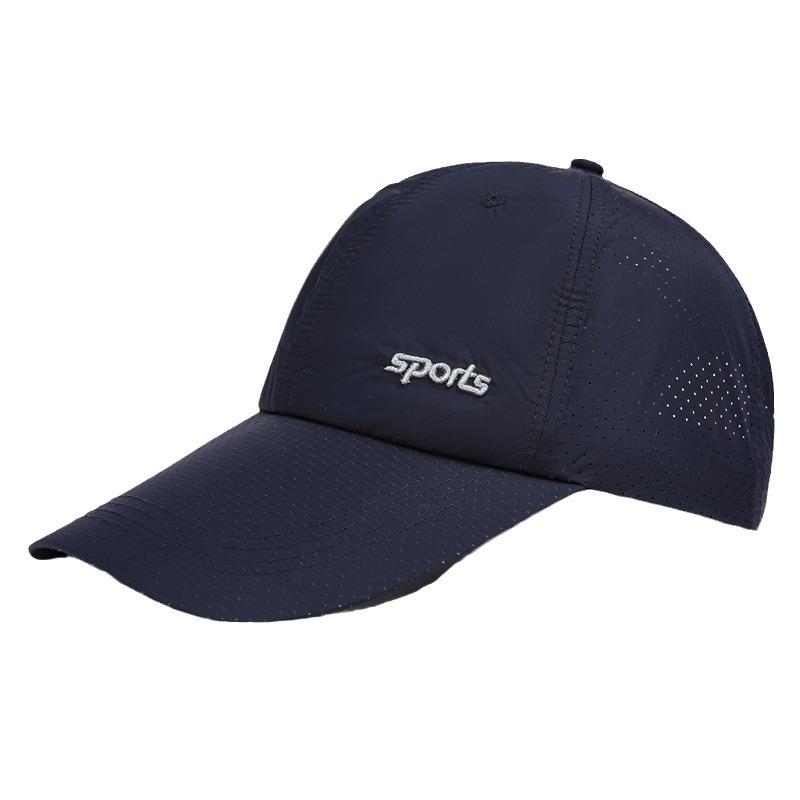Quick-Drying Cap Men'S Summer Sunscreen Uv Protection Breathable Sunshade Baseball Cap Extended Brim Big Head Circumference Peaked Cap
