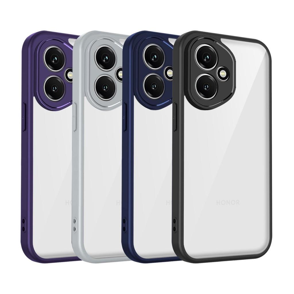 Clear Soft Frame Phone Case for Honor 400 Pro X8C X9B X6C X7C X9C X60 Pro Magic 6 Lite Shockproof Cover Hard Acrylic Back Shell