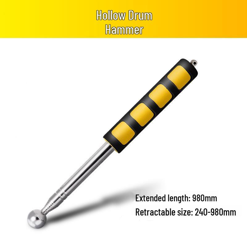 Hollow Drum Hammer Inspection Set for Thick Floor Tiles with Telescopic Rod