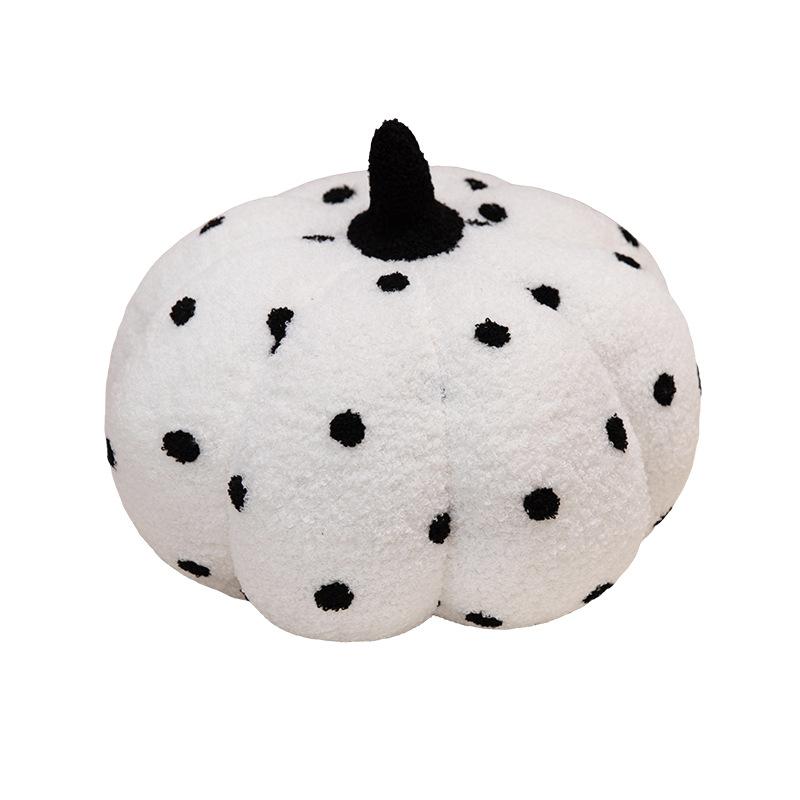 Cartoon Polka Dot Pumpkin Throw Pillow Plush Toy Doll Pumpkin Doll Home Pillow Rag Doll Halloween Gift
