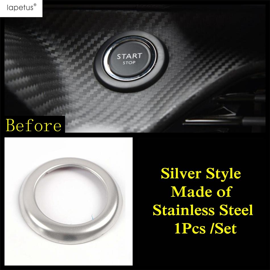 Car Shift Gear Water Cup Panel / Dashboard Air AC Outlet / Start Stop Button Cover Trim Accessories For Peugeot 2008  -