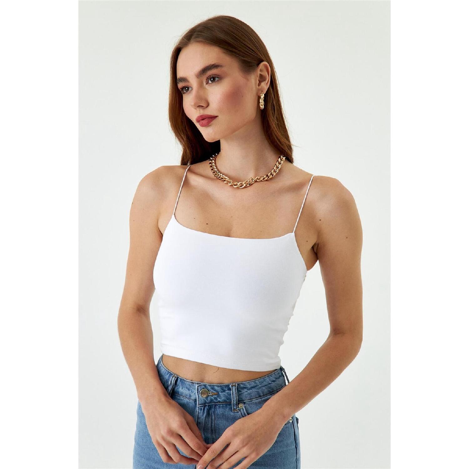 

Бюстьє Crop Rope Strap S білий