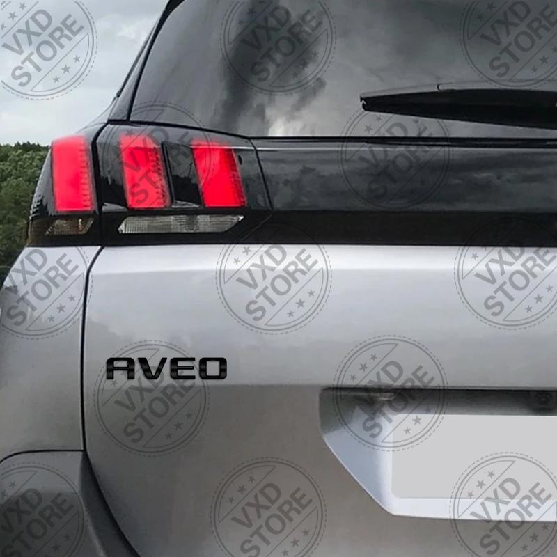 For Chevrolet Aveo Lettering Car 3D Metal Letters Logo Badge Decals Sticker Car Auto Rear Trunk Alphabet Emblem Styling Stickers