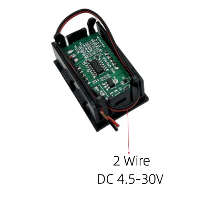 Digital Voltmeter DC 4.5V To 30V Digital Voltmeter Voltage Panel Meter Red For 6V 12V Electromobile Motorcycle Car