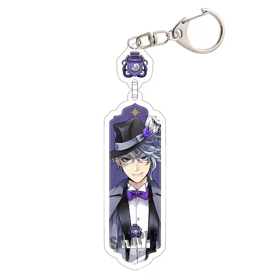 

Twisted Wonderland Keychain: Leona, Jade, Kalim, Trey, Ace, Riddle Characters 8-9 CM