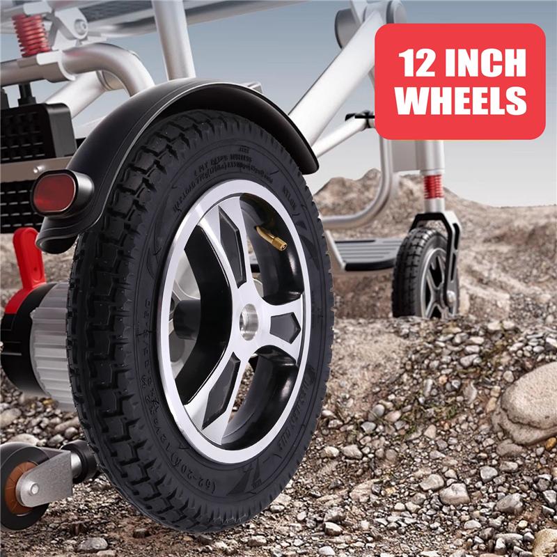 Elderly Electric Wheelchair Scooter 12Inch Wheel 12 1/2X2 1/4 Pneumatic Tire Inner Tube Wheel Hub Equipment Tire-A87Q