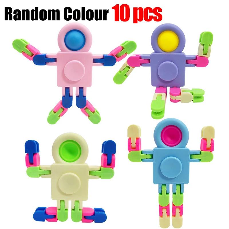 

Fidget Spinners Party Favors Sensory Fidget Toys Deformable Chain Stress Relief Birthday Gifts for Kids Adult Stress Relief Toys