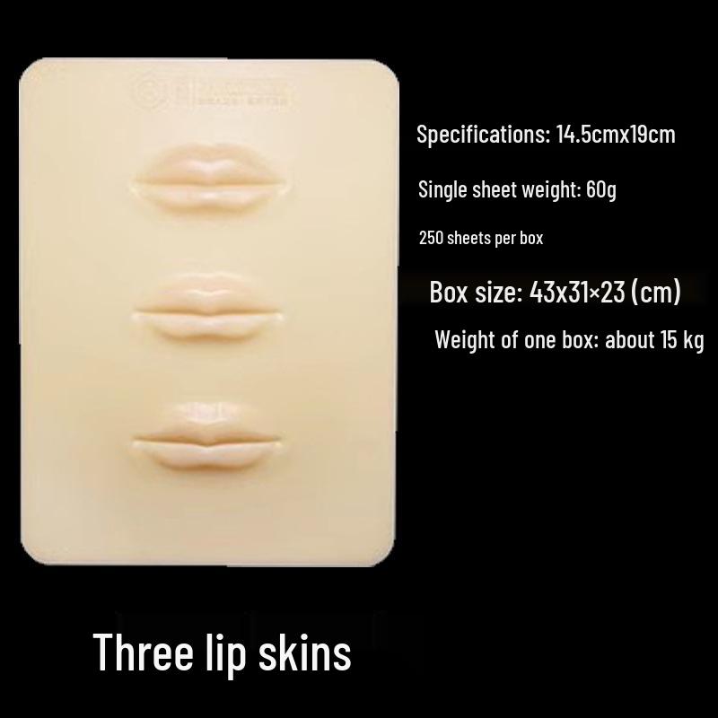 Realistic Silicone Practice Skin for Semi-Permanent Makeup: Eyebrows, Eyes, Lips Tattoo Training for Beginners
