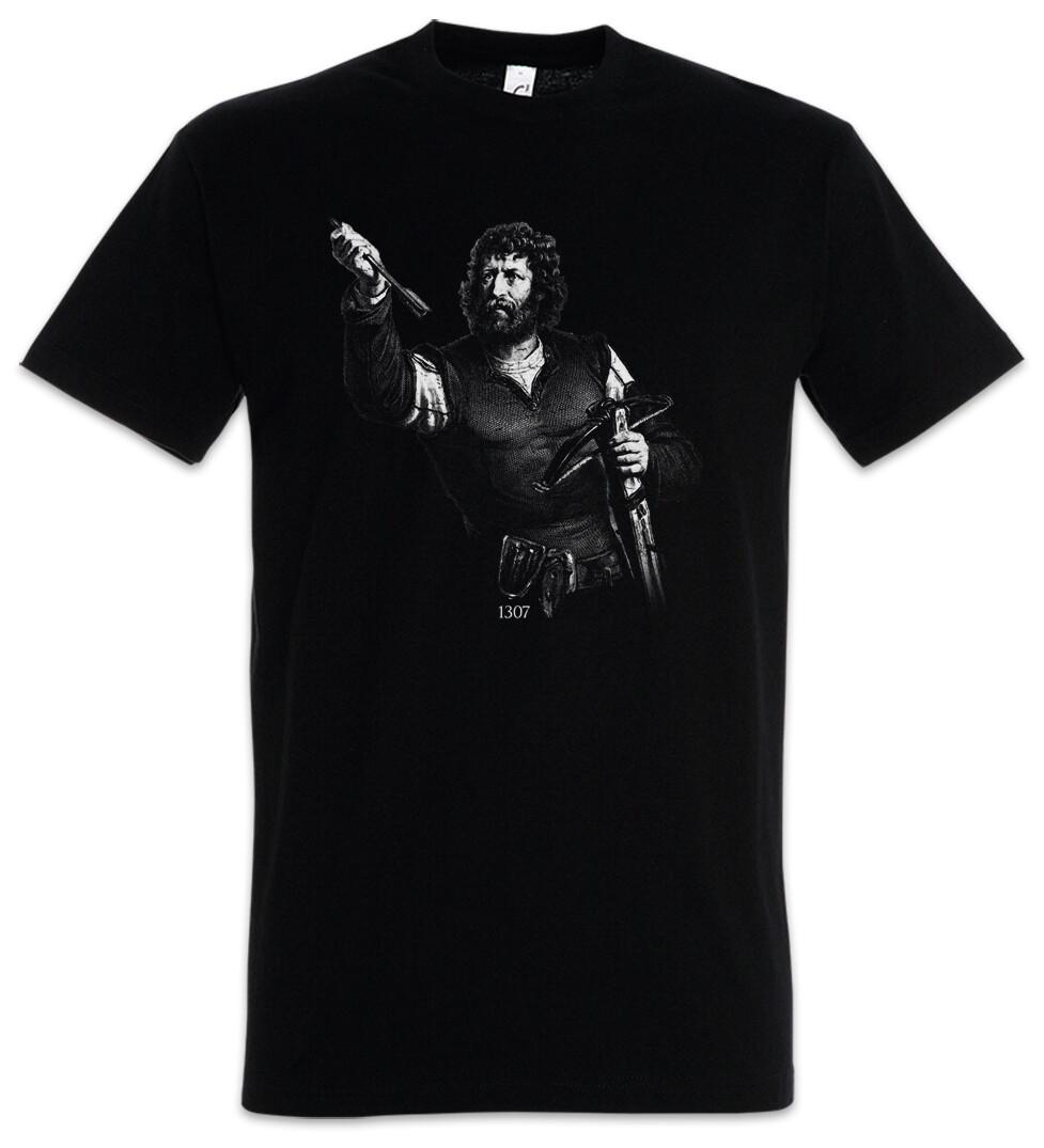 Wilhelm Tell T-Shirt William Tell Switzerland Swiss Hero Patriotism Crossbow 2XL