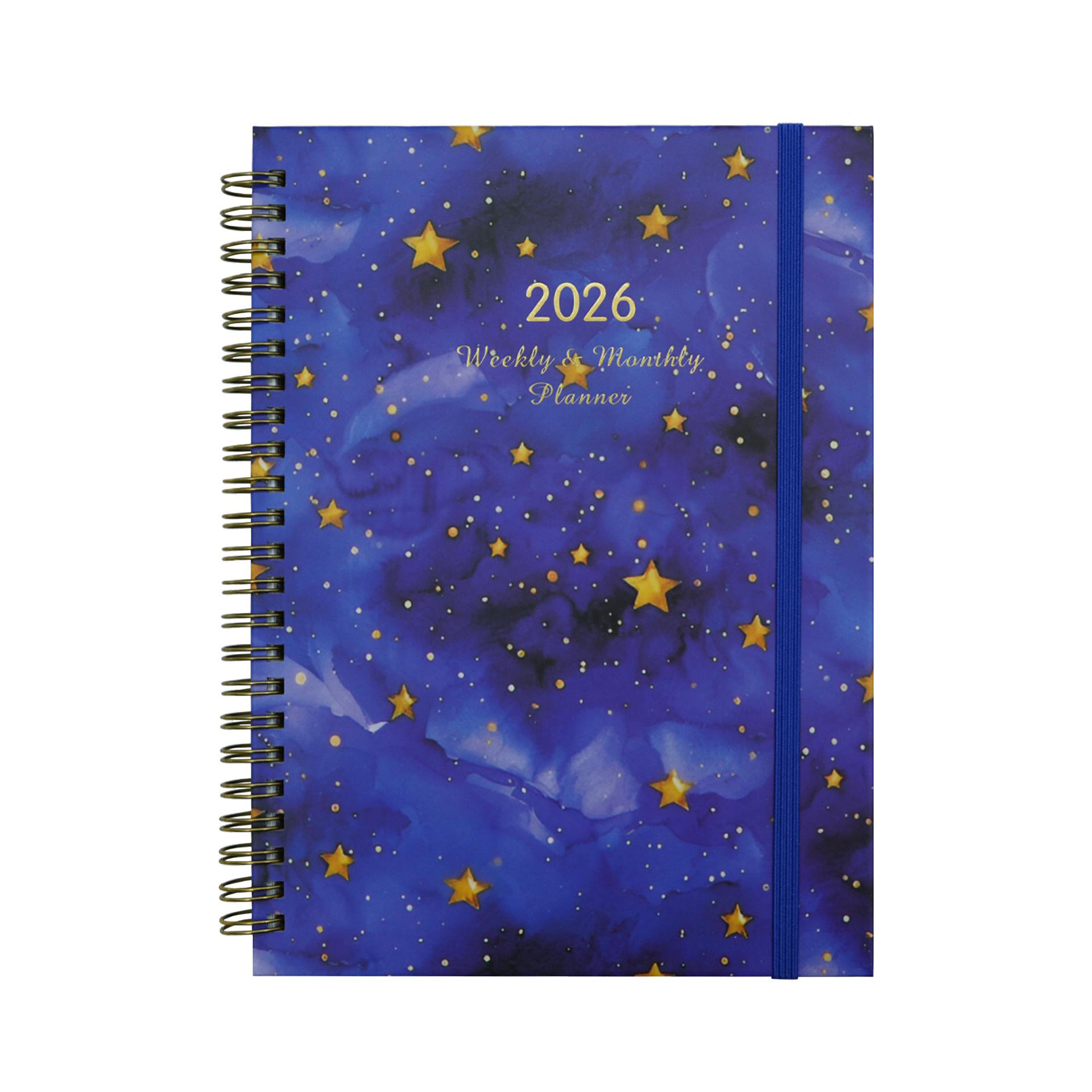 2026 Weekly Planner: Customizable Coil-Bound Diary and Notebook