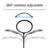 Aquarium LED Clamp Light 360-Degree Flexible to Adjust Lighting Illuminates Fish Tanks without Radiation Wide Clip 6XDE