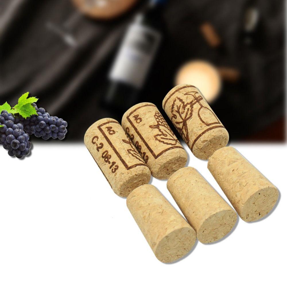 10Pcs 22mm Bottle Corks Reusable Sealing Plug Portable Wood Wine Corks Stopper  Home Brewing Wine
