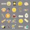 50 New Waterproof Bitcoin Graffiti Stickers for Luggage, Skateboards, & Water Bottles