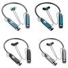 Bluetooth-compatible 5.3 Sports Headphones with LED Display Noise Cancelling Mic,Comfortable Magnetic Neckband Headphone