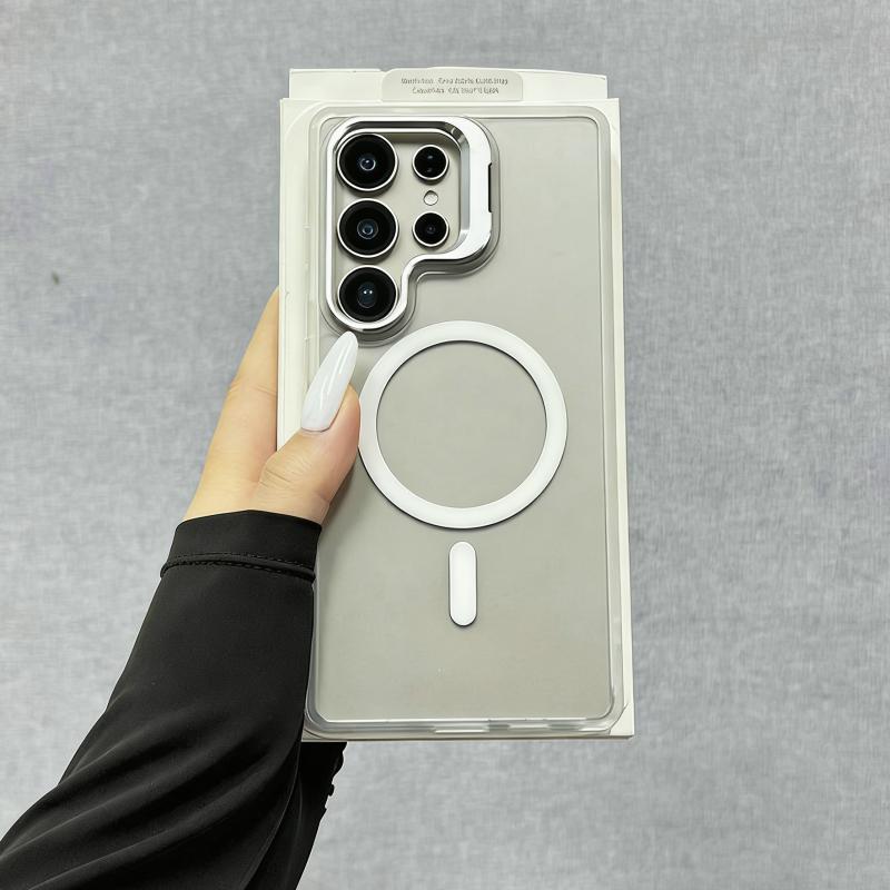 Translucent Matte Armor Case For Samsung Galaxy S26 S25 S24 S23 Ultra Plus FE A16 A26 A36 A56 A17 Magnetic Wireless Charge Cover